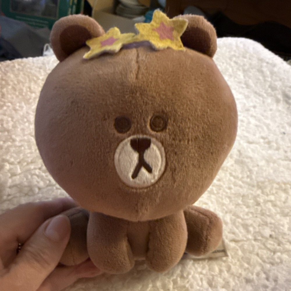 Line Friends Small Brown Bear 6 Inches Tall Pre Owned 2010